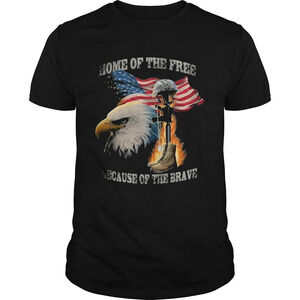 Home Of The Free Because Of The Brave Eagle American t-Shirt